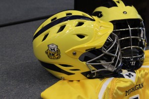 Michigan Wolverines Lacrosse Helmet