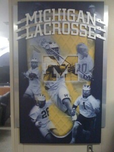 Michigan Wolverines lacrosse poster