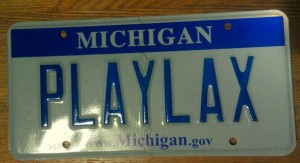 Play Lax Michigan license plate
