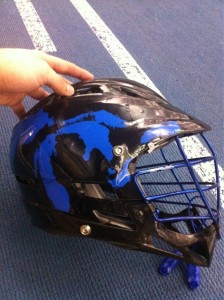 Grand Valley State University lacrosse helmet